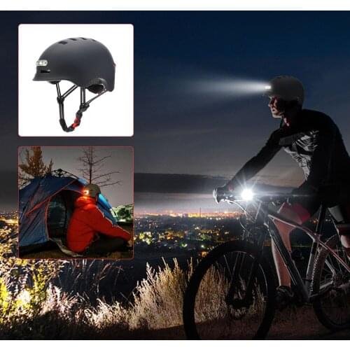 [ES STOCK] Cycling Helmet Bicycle Helmet MTB Road Bikes Helmets Integrally-mold LED Lighting Reflective EPS+PC Ultralight Helmet