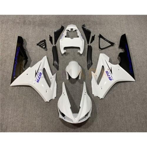 Motorcycle ABS Injection White Body Protection Fairing Kit For Triumph Daytona 675, 2009 2010 2011 2012 09 10 11 12