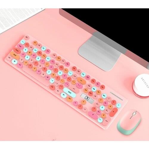 N620 wireless keyboard and mouse suit office business home silent wireless port red keyboard and mouse set