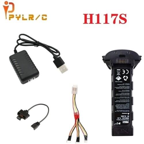 11.4v 3000mAh Lipo Battery for Hubsan h117s Zino RC FPV Racing Camera Drones Quadcopter Parts 11.4V Battery With 11.4V Charger