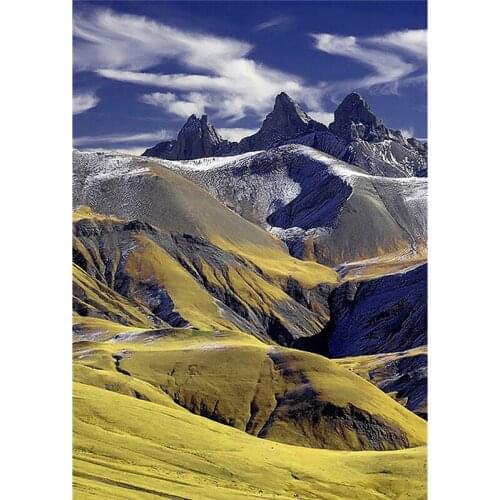 Majestic mountain A6414R Needlework 3D diamond embroidery full resin diamond with picture home decor mosaic diy painting