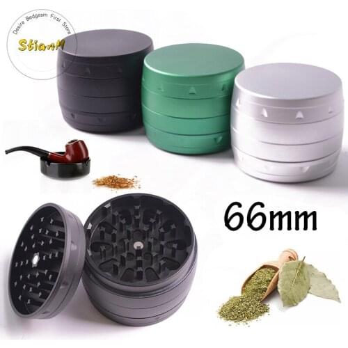 Bucket type 4 parts Spice Herb Weed GrassTobacco Grinder Smoking Accessories weed grinders with storage Smasher