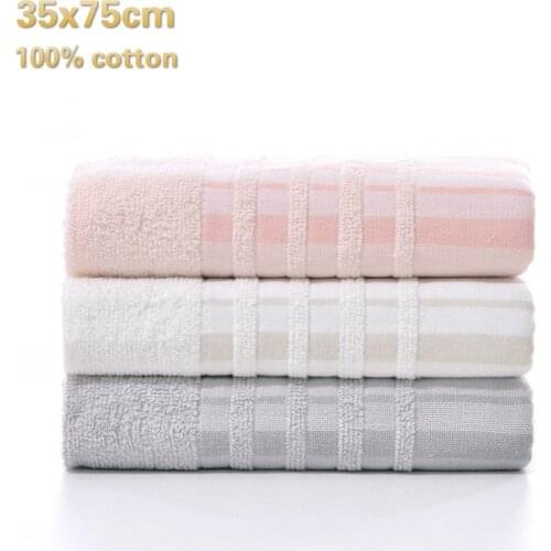 British Style Fashion Striped Lattice Cotton% Men And Women Washcloth Running Sports Yoga Beach Sun Bath Towel Wedding Love Gift