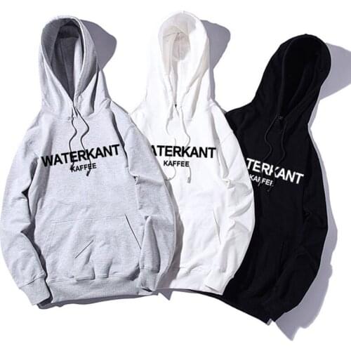 Men Sweatshirts With A Hood 2020 New Arrival Spring And Autumn Student Male Hoodies Letter Teenager Boys Black White Gray H69