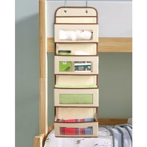 Wall Hanging Storage Bags Dehind The Door Large-capacity Non-Woven Clothes And Shoe Storage Bag Wardrobe Hanging Finishing Bag