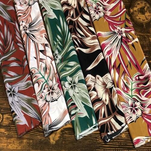 Plain soft cloth new summer dresses fashion fabric larger flowers / 1 m