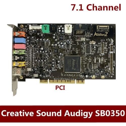 Original disassemble innovative Audigy2 Sound Card SB0350 7.1 Channel support DTS 1pcs free shipping