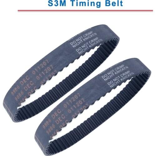 S3M Timing Belt with circular teeth model S3M-201/207/210/213/219/222/225/228/231/234 teeth pitch 3mm belt thickness 2.2mm