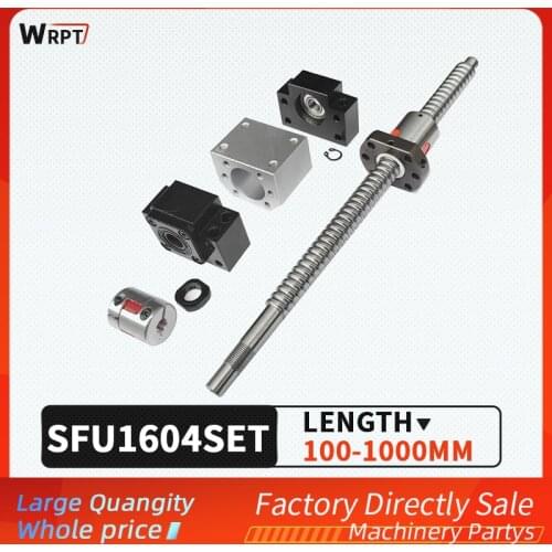 SFU1604 Cuscinetto Un Ricircolo di Sfere C7, con Giunto Cilindrico Supporto Testa 1604 BkBF12 Estremità Lavorata su Parti di CnC