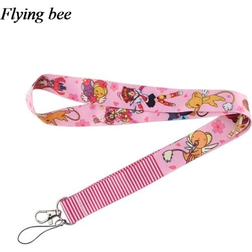 Flyingbee Magic girl Phone Lanyard Cool Lanyards for Keys Phone Rope Keychanis Neck Straps Phone Accessories X0535