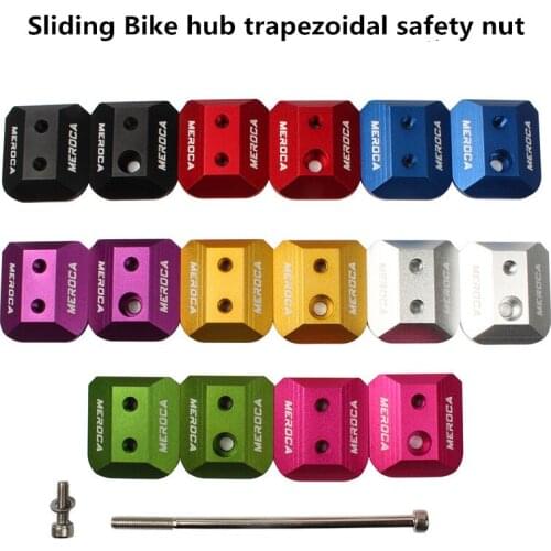 MEROCA Sliding Push Bike Hub Safety Buckle Screw BrokenTrapezoidal Nut Modified Children Balance Bicycle Walker Slider S Bike