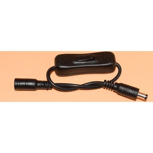 LED lights with DC switching line from weld connector card buckle DC male female connector power switch connector