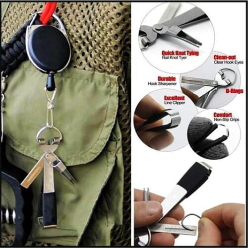 High Quality Fast Tie Fishing Quick Knot Tool Nail Knotter Tying Line Cutter Clipper Nipper Retractor Tackle Accessories