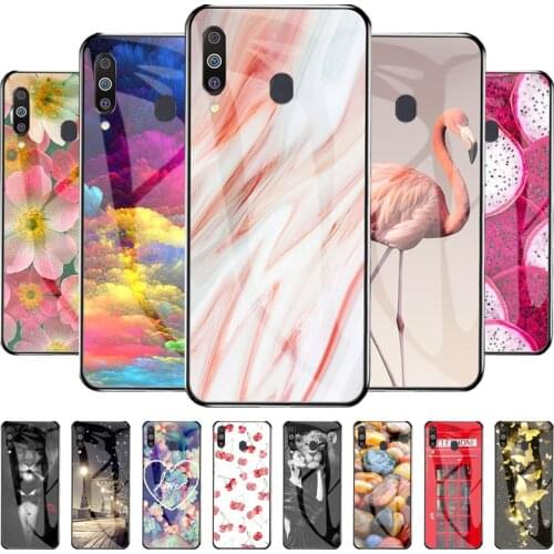 Hard Phone Case For Samsung Galaxy M21 Case Tempered Glass Bumper For Samsung A40S M30S M30 S M305F Shockproof Fundas Back Coque