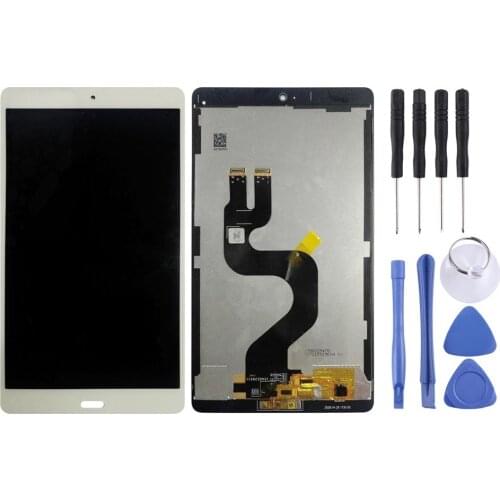 LCD Screen and Digitizer Full Assembly for Huawei MediaPad M3 8.4 inch / YIBTV-W09 / BTV-DL09(White)