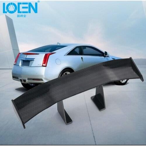 1PC Car Tail Mini Wing Sticker Decal Cool Car Styling Carbon Mini Auto Fibe Spoiler Wing Roof Decoration For BMW VW Audi Audi