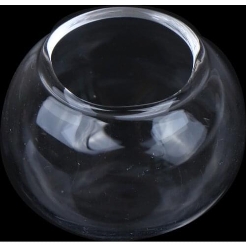 1pc Dollhouse Miniature Glass Fish Tank Transparent Aquarium Dollhouse Home Ornaments Kids Toys Doll Gift Pretend Play Toy