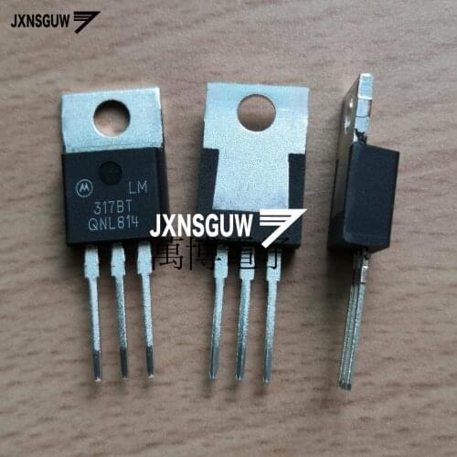 10PCS Original MOT LM317BT TO-220 Transistor 317 Audio Power Amplifier LM317BT Triode White word Copper thick substrate type