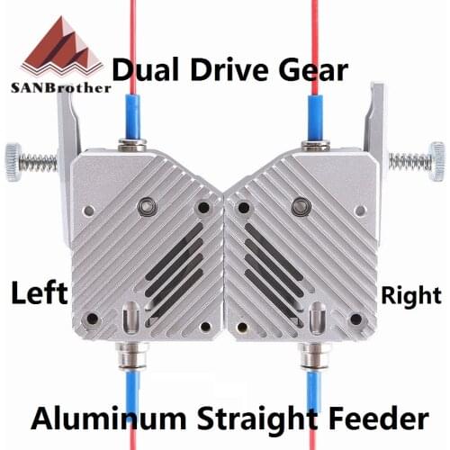 High Quality Dual Gear All Metal Bmg Extruder Bowden Dual Drive Extruder For 3d Printer Mk8 Cr-10 Prusa I3 Mk3 Ender 3