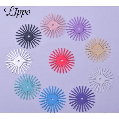 50pcs AC11608 Colorful 20mm Round Charms Spacers Jewelry Findings