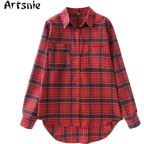 Женские рубашки с длинным рукавом Artsnie China At AliExpress