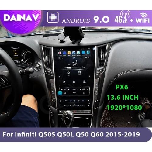 Car Stereo Receiver 2 Din Android For Infiniti Q50S Q50L Q50 Q60 2015-2019 Car Radio Multimedia DVD player GPS Navigation