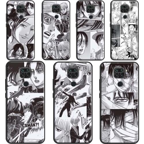 Attack On Titan Manga Collage Phone Case For Xiaomi Redmi Note 9 Pro 9S 7 8T Note 8 Pro For Redmi 9 9A 9C Back Cover