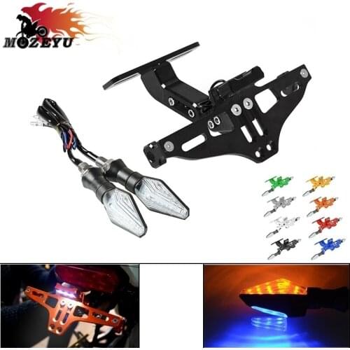 For YAMAHA FJR1300 Touring FJR1300A Motorcycle License Plate Bracket Holde Adjustable Angle FJ-09/MT-09 TRACER 2014-2019 2018