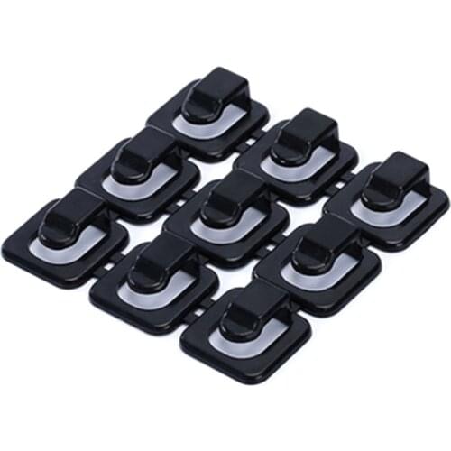 Car Wire Clip USB Cable 18Pcs Sticker Fixed Clamp Clips Fastener Charger Clasp Retaining In Auto Accessories Holder Car-styling