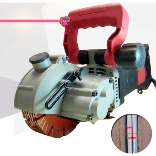 A Molding Grooving Machine Water and Electricity Installation Grooving Dust - Free Concrete Wall Cutting Machine 220V