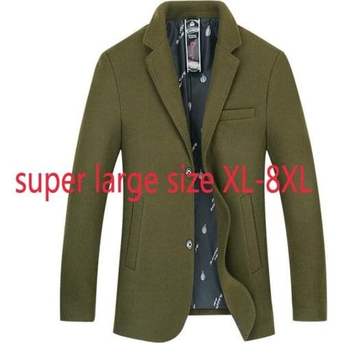 New Arrival Suepr Large Autumn And Winter Thick Young Fashionable Casual Suit Coat Single Breasted Plus Size XL-4XL5XL6XL7XL8XL
