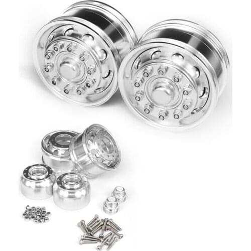 LESU Front Unpowered Wheel Hub A Metal for 1/14 DIY Tamiya RC Tractor Truck Model TH02488-SMT5