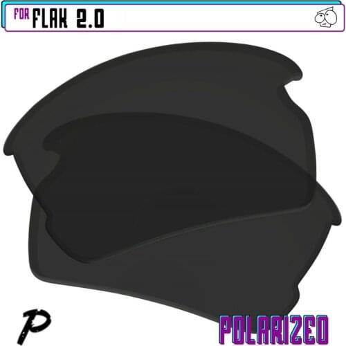 EZReplace Polarized Replacement Lenses for - Oakley Flak 2.0 Sunglasses - Black P