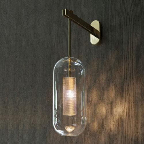 Glass Wall Lamps Modern Gold Wall Lights for Home Lighting Nordic Sconces Led Mirror Light Bathroom Lamp Bedroom Light Fixtures