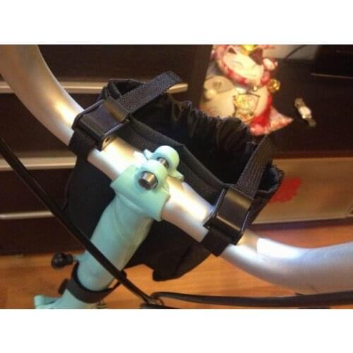 Bicycle handlebar bag for brompton bag water bottle mobile phone storage bag magnetic button hanging bag