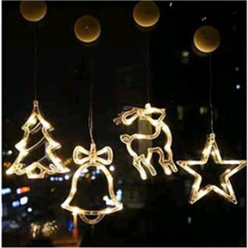 LED Christmas Hanging Curtain Lights String Net Xmas Home Party Home Decor for Bedroom Wall Wedding Backdrop Patio LXY9