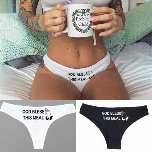 NEW 2020 Woman Underwear Cotton Weekdays Letter Printed Sexy Ladies Panties Briefs Intimates Lingerie Knickers Women