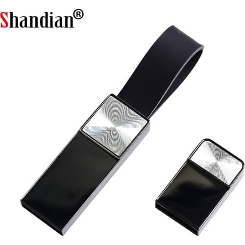 Mini Metal USB Flash Drives High Speed Pen drive 64GB Waterproof USB2.0 Black Memory Stick for computer Key chain Custom logo