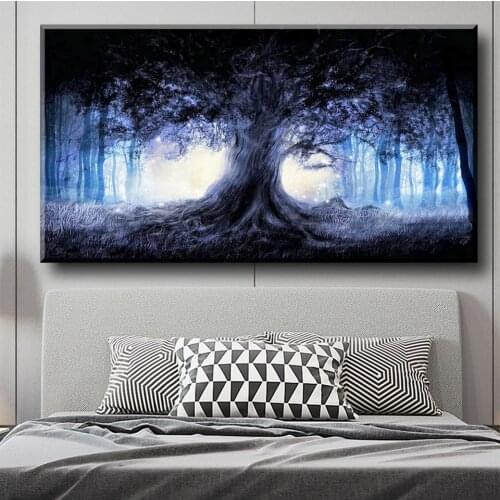 Fantasy Forest Darker Tree Diamond Painting full Square/round Drill 5d Diy Handicraft Embroidery Rhinestone Mosaic landscape