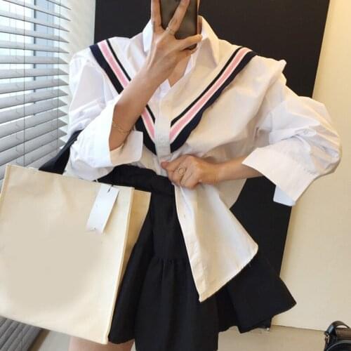 Женские рубашки в полоску VOXYMOVOXY China At AliExpress