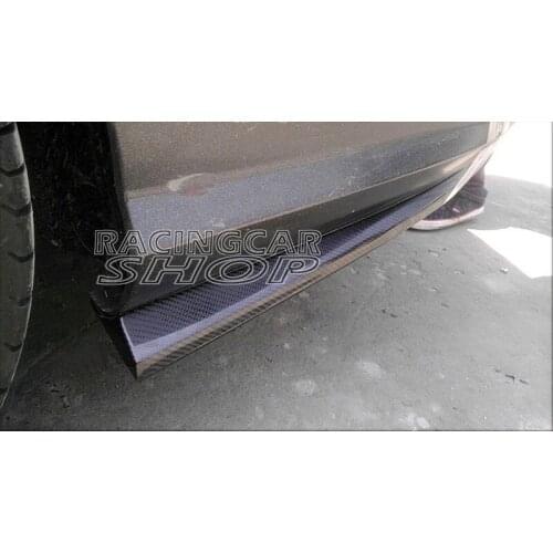 Rear Bumper Extensions 1pair for Mercedes Benz W204 C63 AMG Side Skirt 2012-2014 M070F