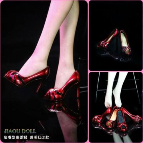 1/6 Doll model clothing womens shoes high heels fish mouth shoes trendy 12-inch womens dolls are available in sotck