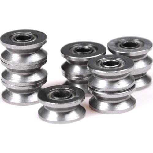 10pcs 624VV V Groove Deep Groove Ball Bearing Traces Walking Guide Rail Bearing New
