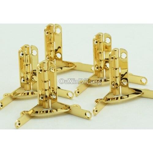 100PCS Golden/Silver 30*33mm*90degree Zinc Alloy Small Quadrant Hinge for Humidor Boxes/ Cigar Case Hardware Hinges GF316