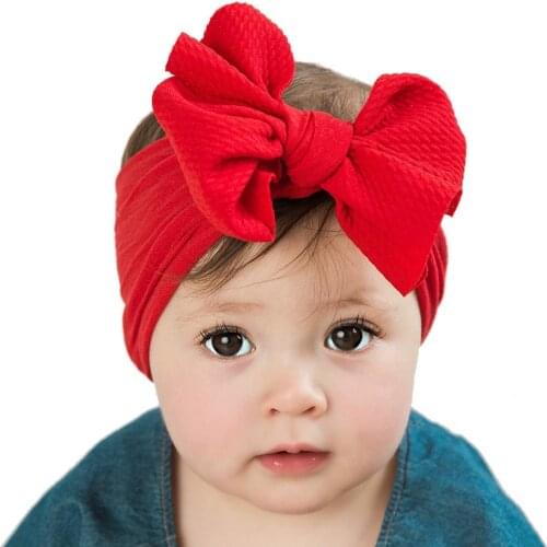 2021 New Arrival Turban Bowknot Headband Stretch Hairband Headwear Kids Knot HairBand Baby Girl Headbands Bowknot Headband Gifts