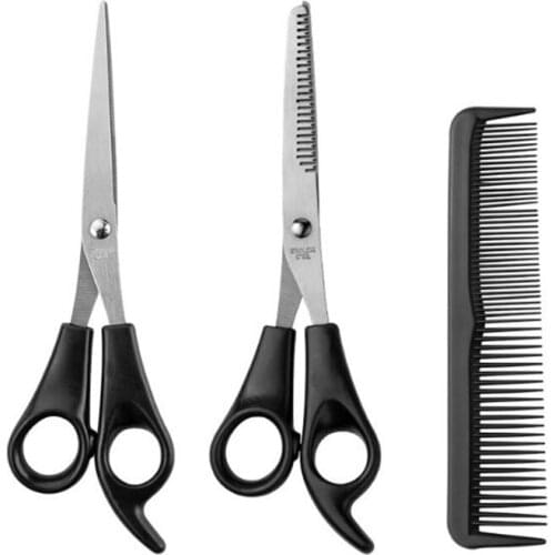3pcs Professional Hair Scissors Cutting Shears Salon Barber Hair Cutting Thinning Hairdressing Set Styling Tool Comb