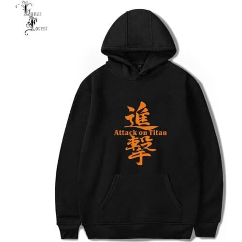 Attack on Titan Printing Men/Women Autumn Fashion Japanese Anime Hoodies Sweatshirt Long Sleeves Pollover Plus Size
