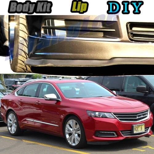 Car Bumper Lip Front Spoiler Skirt Deflector For Chevrolet Impala Tune Car Modified Body Kit VIP Hella Flush Lips