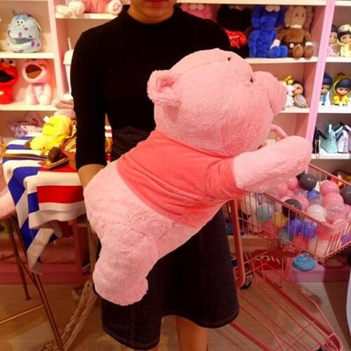 DISNEY Big Size 60cm Sakura Pink Pooh Bear Stuffed Plush Toys Soft Kawaii Nap Pillow Plush Dolls Gifts for Children Kids