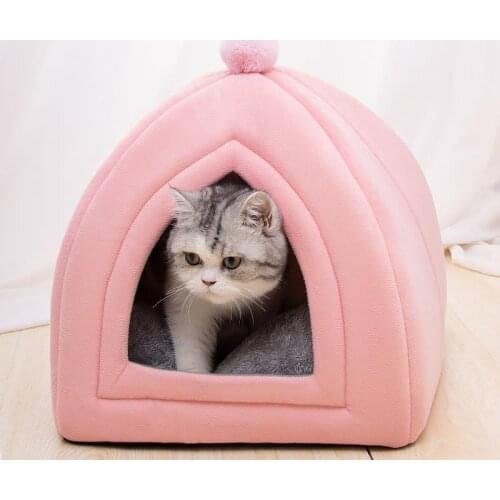 2021 New style pet home supplies cat sleeping bed house closed hamac chat Mascota accessories cats house for rabbit cage ferret